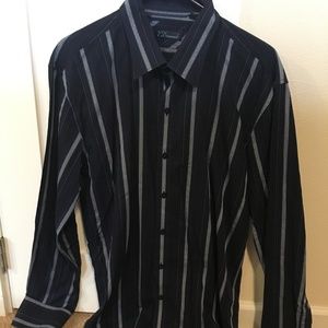 Men's 7 Diamonds Long Sleeve Button Front Shirt